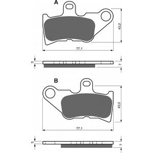 Bremsbeläge GOLDFREN 224 AD  OFF-ROAD FRONT