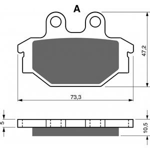 Bremsbeläge GOLDFREN 230 AD  STREET