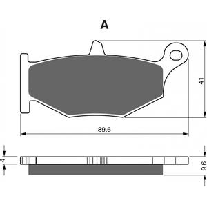 Bremsbeläge GOLDFREN 241 AD  STREET