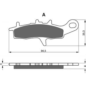 Bremsbeläge GOLDFREN 245 AD