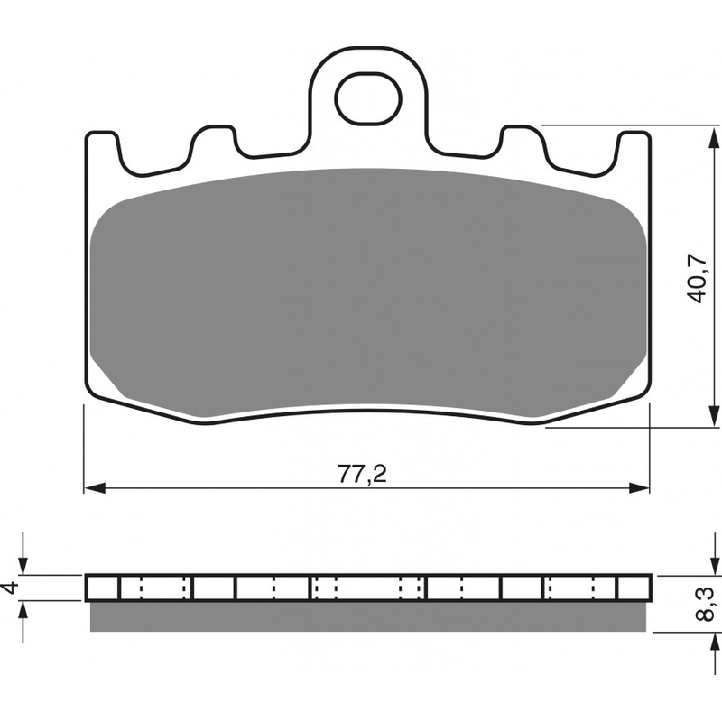 Bremsbeläge GOLDFREN S33 STREET FRONT