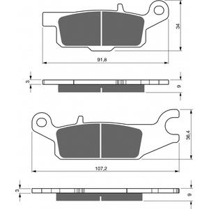 Bremsbeläge GOLDFREN 255 K5