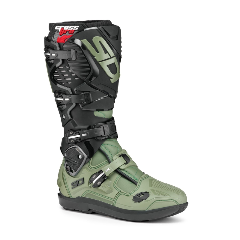 Motorradstiefel SIDI CROSSFIRE SRS grün-schwarz