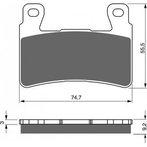 Bremsbeläge GOLDFREN 279 AD  OFF-ROAD FRONT
