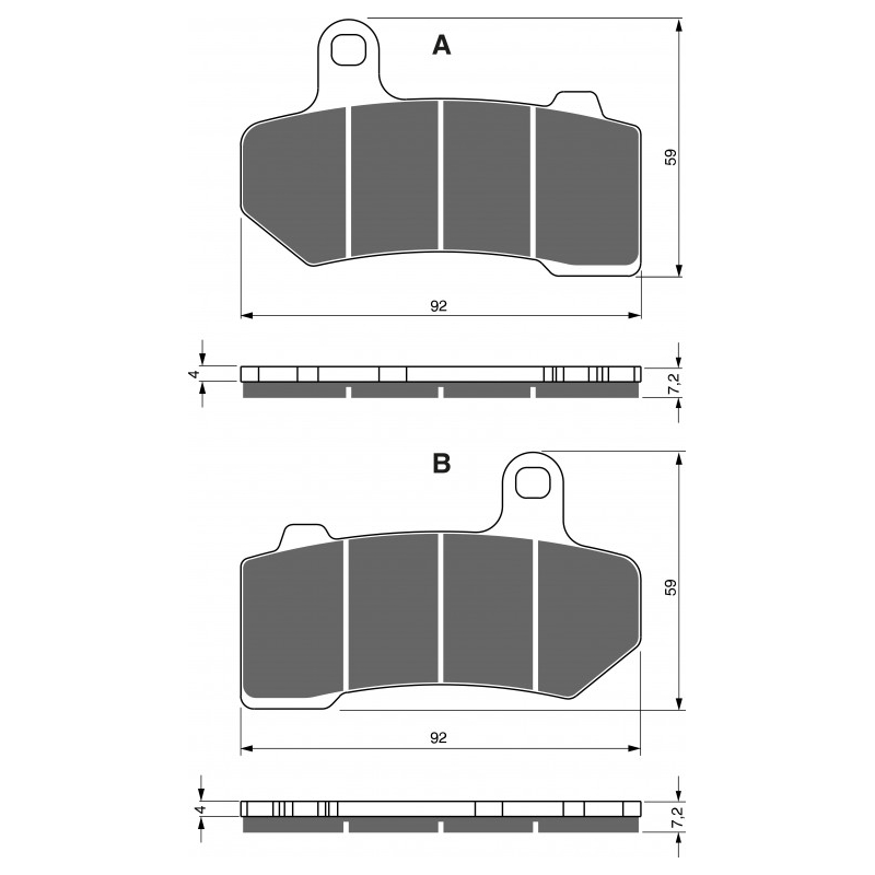 Bremsbeläge GOLDFREN AD