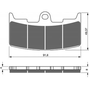 Bremsbeläge GOLDFREN 270 AD