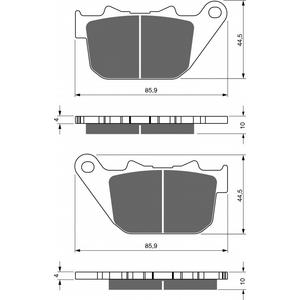 Bremsbeläge GOLDFREN 274 S33 STREET REAR
