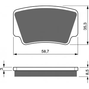 Bremsbeläge GOLDFREN 260 K5
