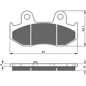Bremsbeläge GOLDFREN 267 AD