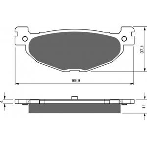 Bremsbeläge GOLDFREN 268 AD