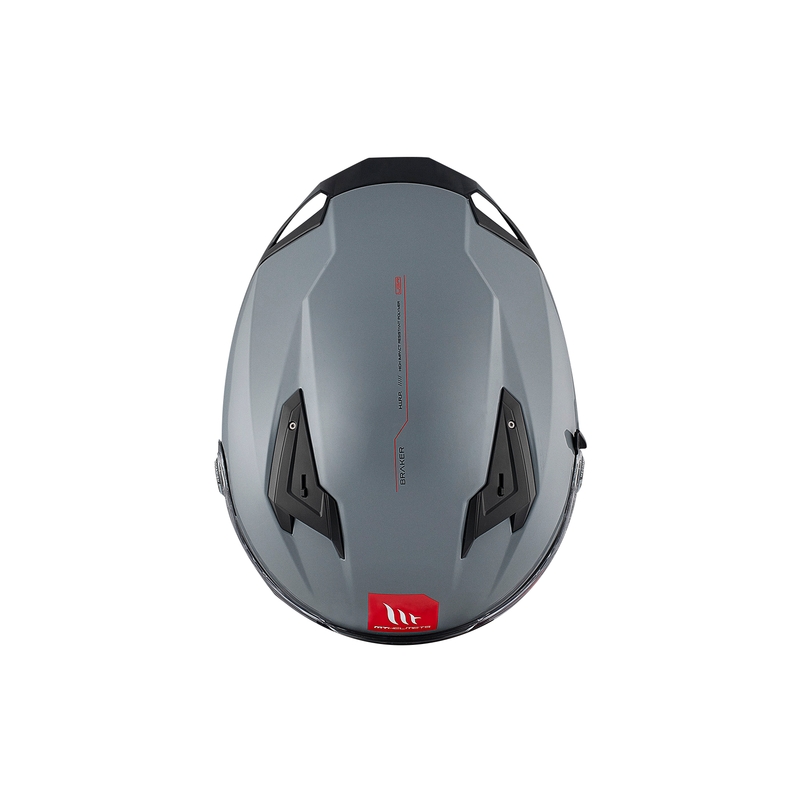 MT BRAKER SV SOLID A12 Integral Motorradhelm grau