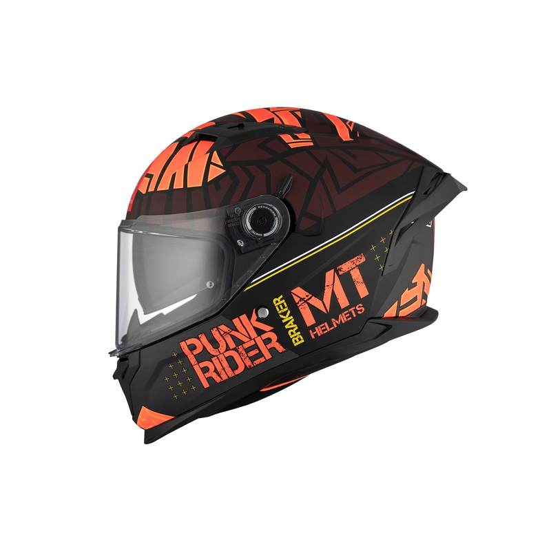 MT BRAKER SV PUNK RIDER B5 Integral Motorradhelm rot-schwarz