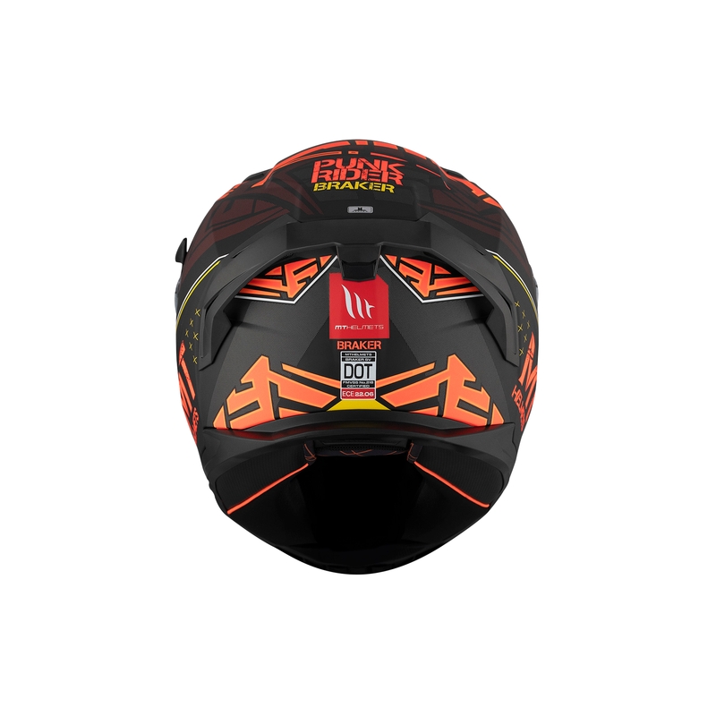 MT BRAKER SV PUNK RIDER B5 Integral Motorradhelm rot-schwarz