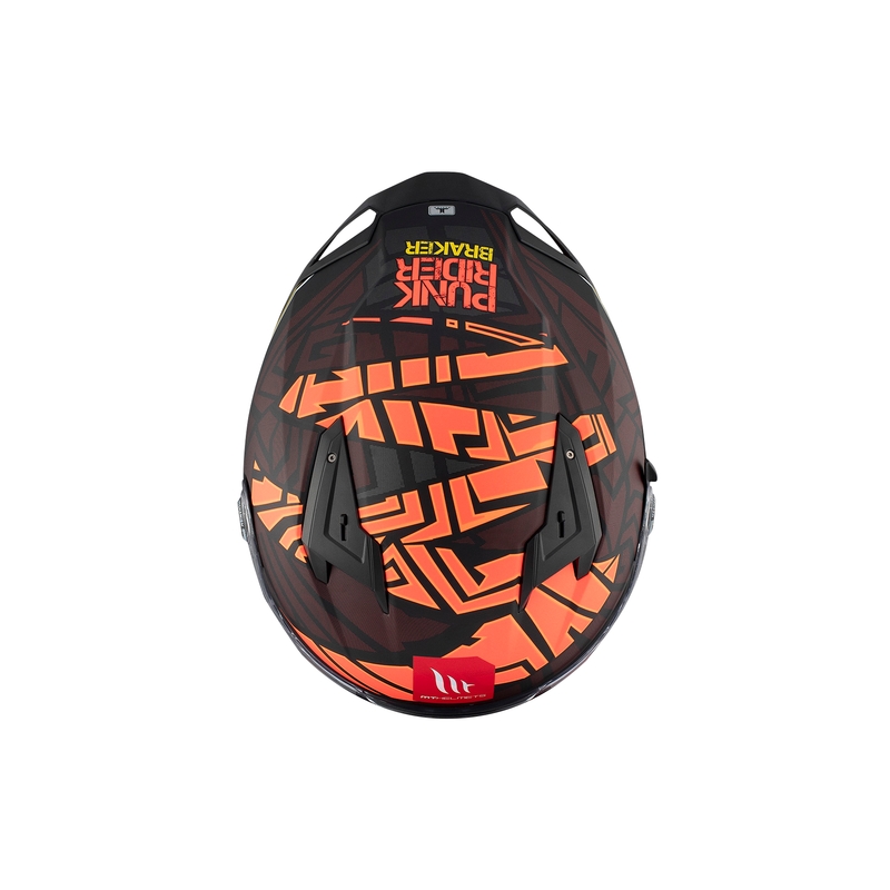 MT BRAKER SV PUNK RIDER B5 Integral Motorradhelm rot-schwarz