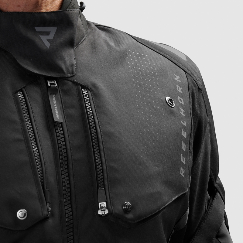 Rebelhorn Hiker IV Motorradjacke schwarz