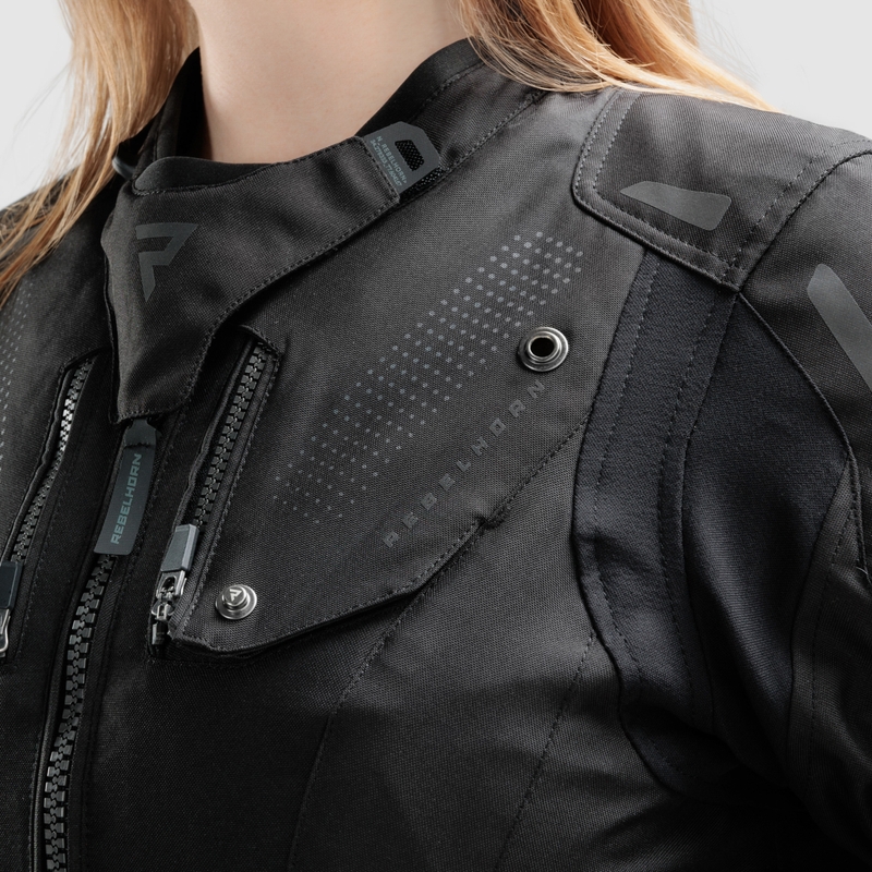 Damen Motorradjacke Rebelhorn Hiker IV schwarz