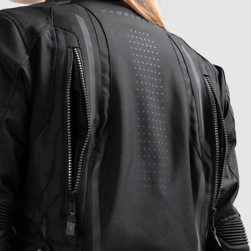 Damen Motorradjacke Rebelhorn Hiker IV schwarz