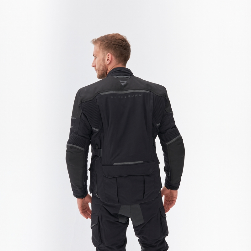 Rebelhorn Range Schwarze Motorradjacke