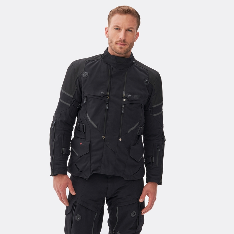 Rebelhorn Range Schwarze Motorradjacke
