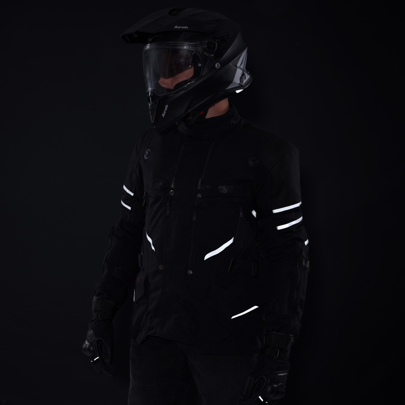 Rebelhorn Range Schwarze Motorradjacke