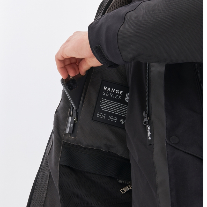 Rebelhorn Range Schwarze Motorradjacke