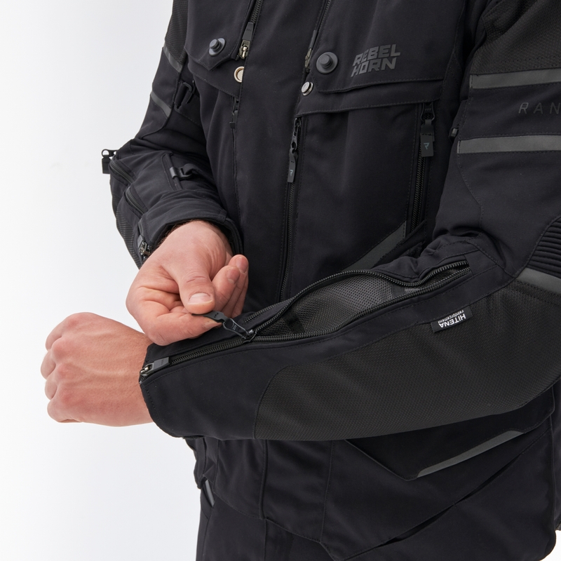 Rebelhorn Range Schwarze Motorradjacke