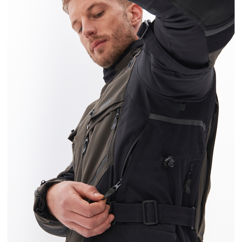 Rebelhorn Range anthrazit-schwarz-fluorgelbe Motorradjacke