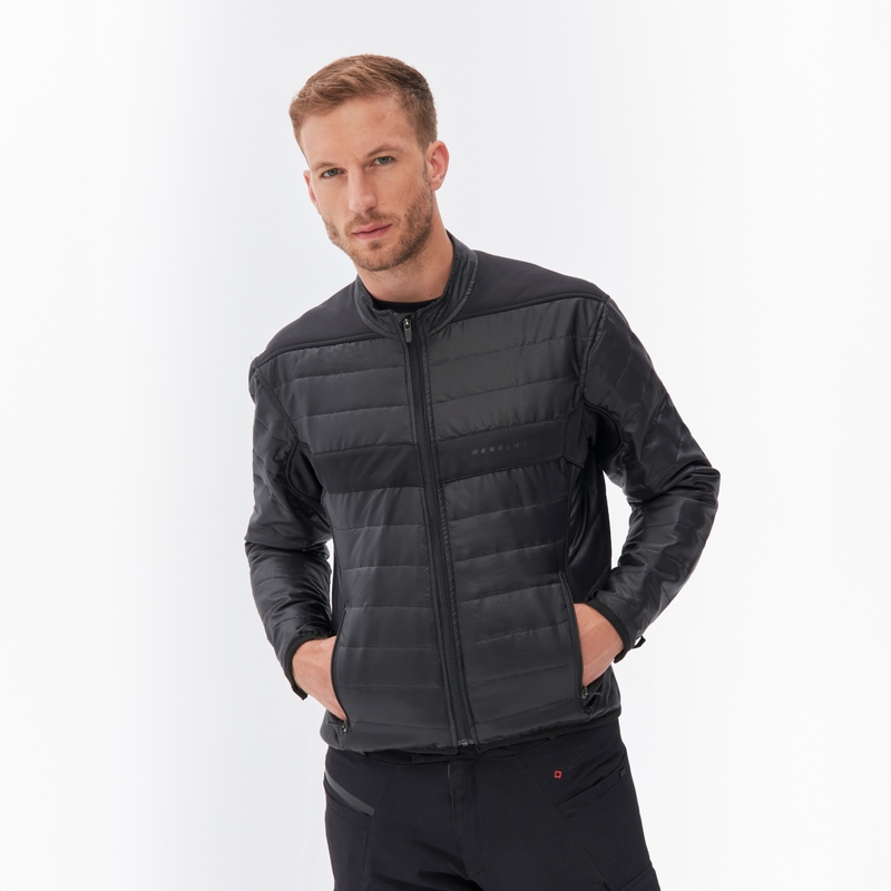 Rebelhorn Range anthrazit-schwarz-fluorgelbe Motorradjacke