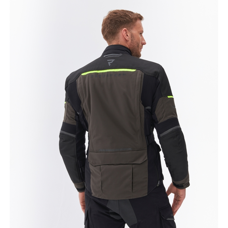 Rebelhorn Range anthrazit-schwarz-fluorgelbe Motorradjacke