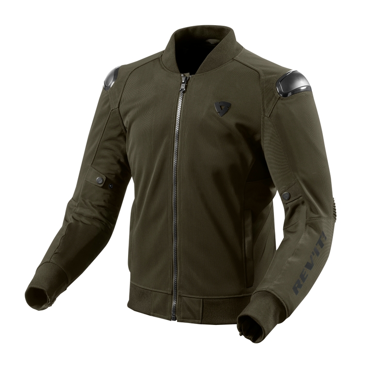Revit Traction Schwarz-Dunkelgrün Motorradjacke Ausverkauf
