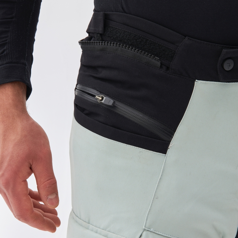 Rebelhorn Range Motorradhose grau-schwarz-rot