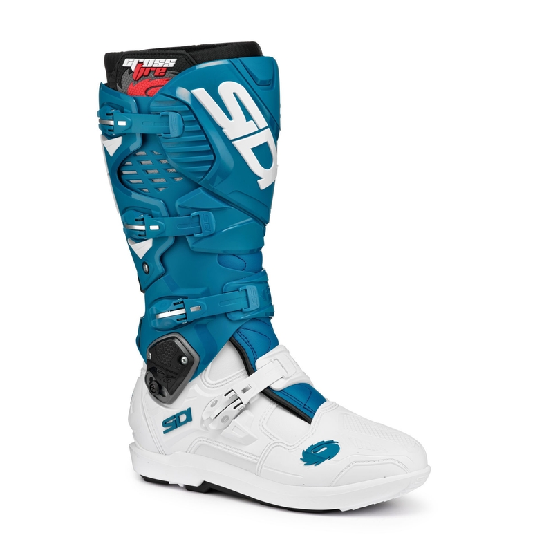 Motorradstiefel SIDI CROSSFIRE 3 SRS weiß-blau
