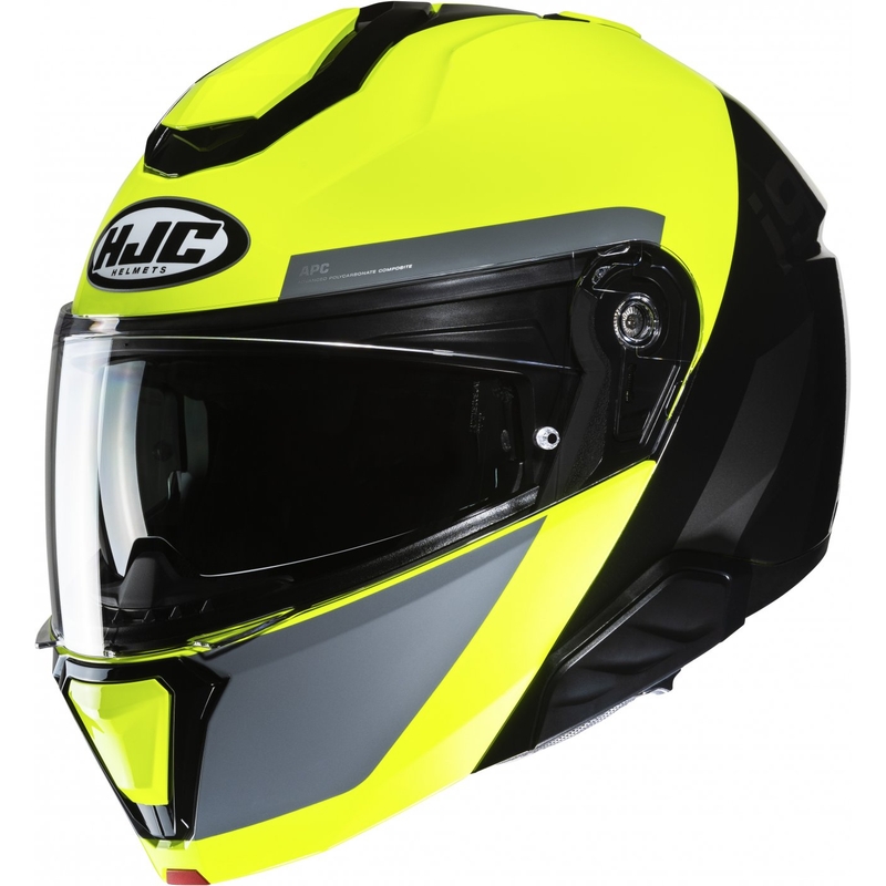 Klapphelm HJC i91 Bina MC3H gelb-schwarz