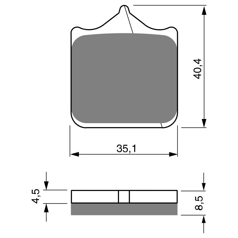 Bremsbeläge GOLDFREN S33 STREET FRONT (1 set = 4 pcs)