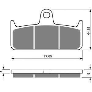 Bremsbeläge GOLDFREN 301 GP6