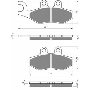 Bremsbeläge GOLDFREN 293 S3