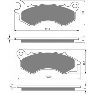 Bremsbeläge GOLDFREN 299 S3