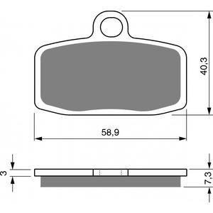 Bremsbeläge GOLDFREN 307 AD  OFF-ROAD FRONT