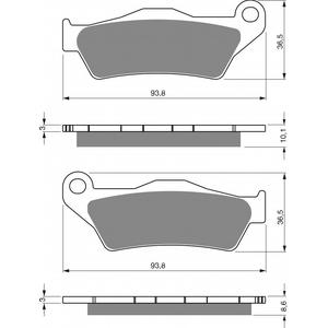 Bremsbeläge GOLDFREN 292 S33 STREET REAR