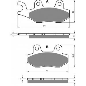 Bremsbeläge GOLDFREN 334 S3