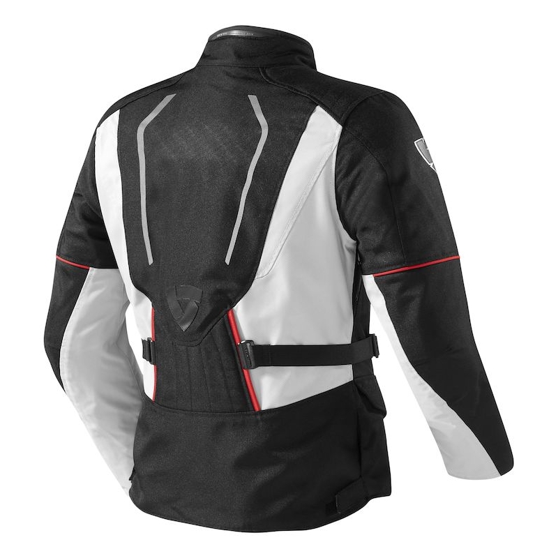 Revit Monroe Motorradjacke in Schwarz und Silber für Frauen