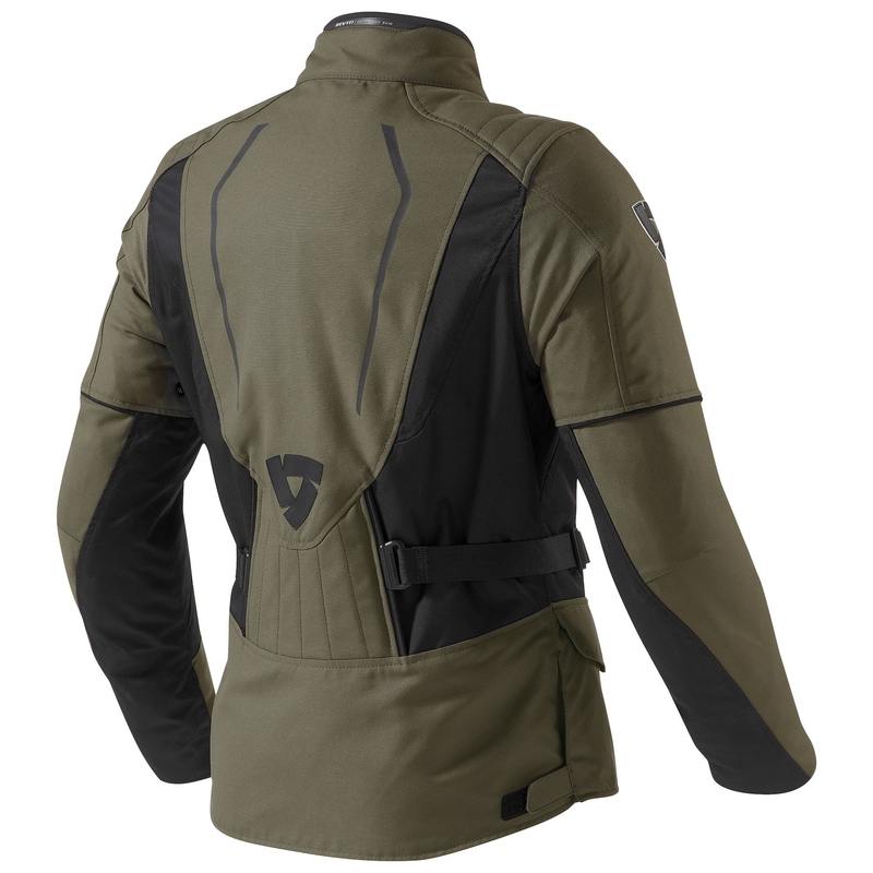 Revit Monroe Motorradjacke für Frauen schwarz und olivgrün