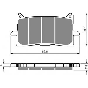 Bremsbeläge GOLDFREN 379 S3