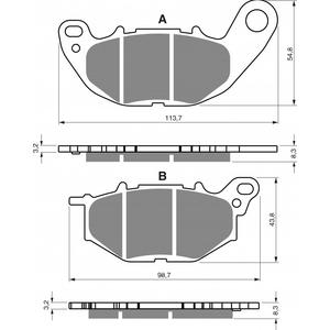 Bremsbeläge GOLDFREN 369 AD