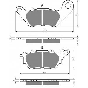 Bremsbeläge GOLDFREN 370 AD  STREET
