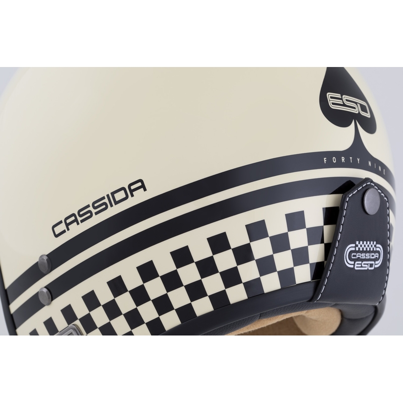 Offener Helm Cassida Eso Forty Nine creme-schwarz