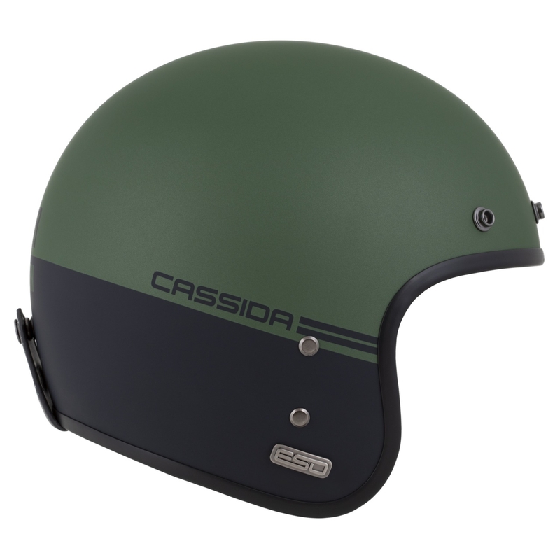 Jethelm Cassida Eso Super Hooligan schwarz matt-metallic grün