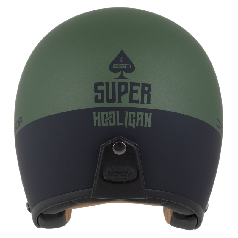 Jethelm Cassida Eso Super Hooligan schwarz matt-metallic grün
