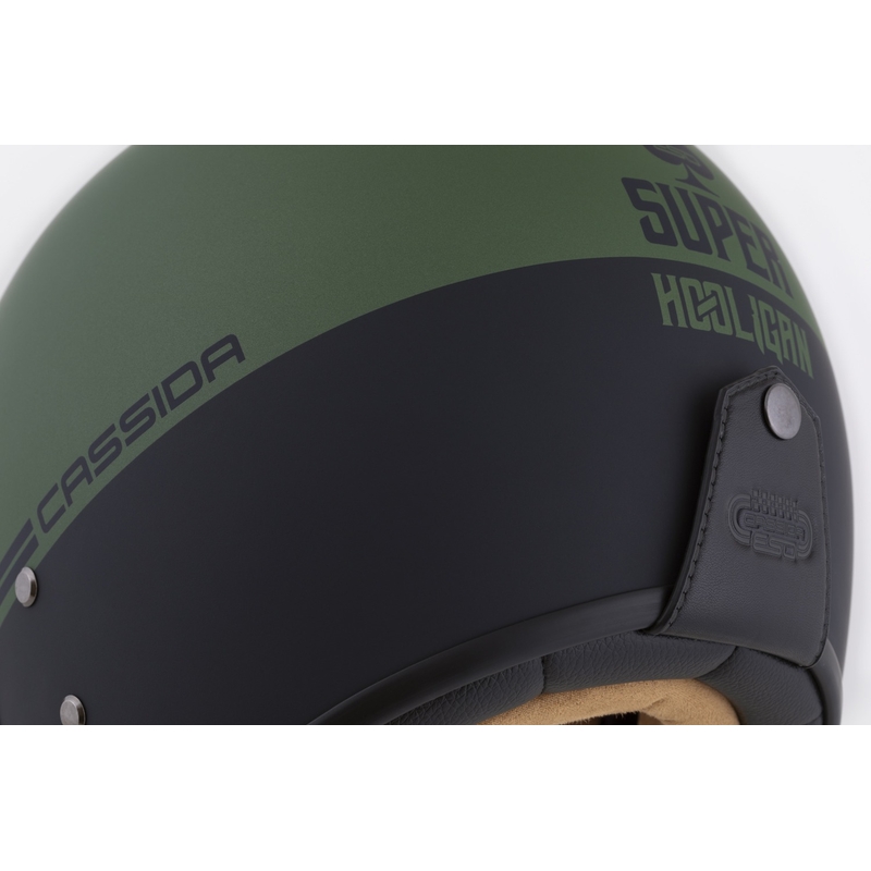 Jethelm Cassida Eso Super Hooligan schwarz matt-metallic grün