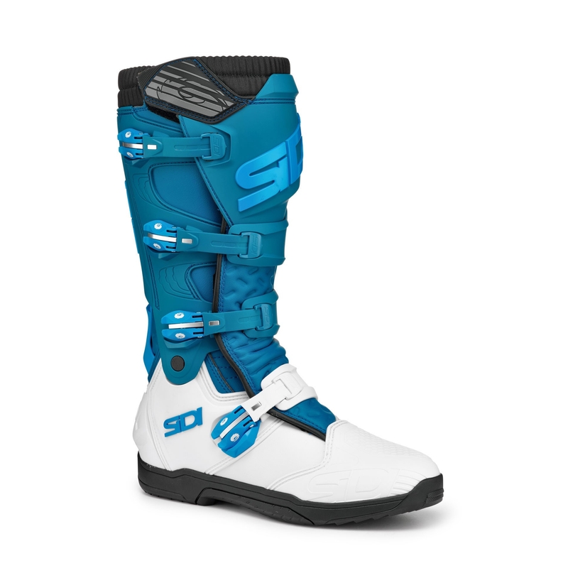 SIDI X POWER SC LEI Damen Motorradstiefel weiß und blau